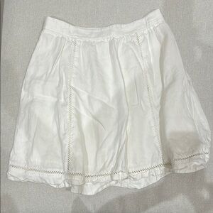 Ann Taylor Petite White Skirt